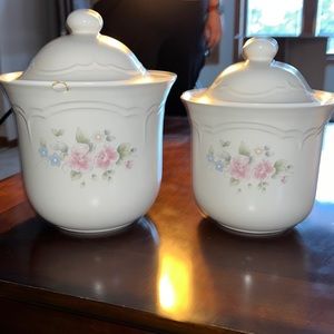 Canister & Lid Tea Rose by Pfaltzgraff
